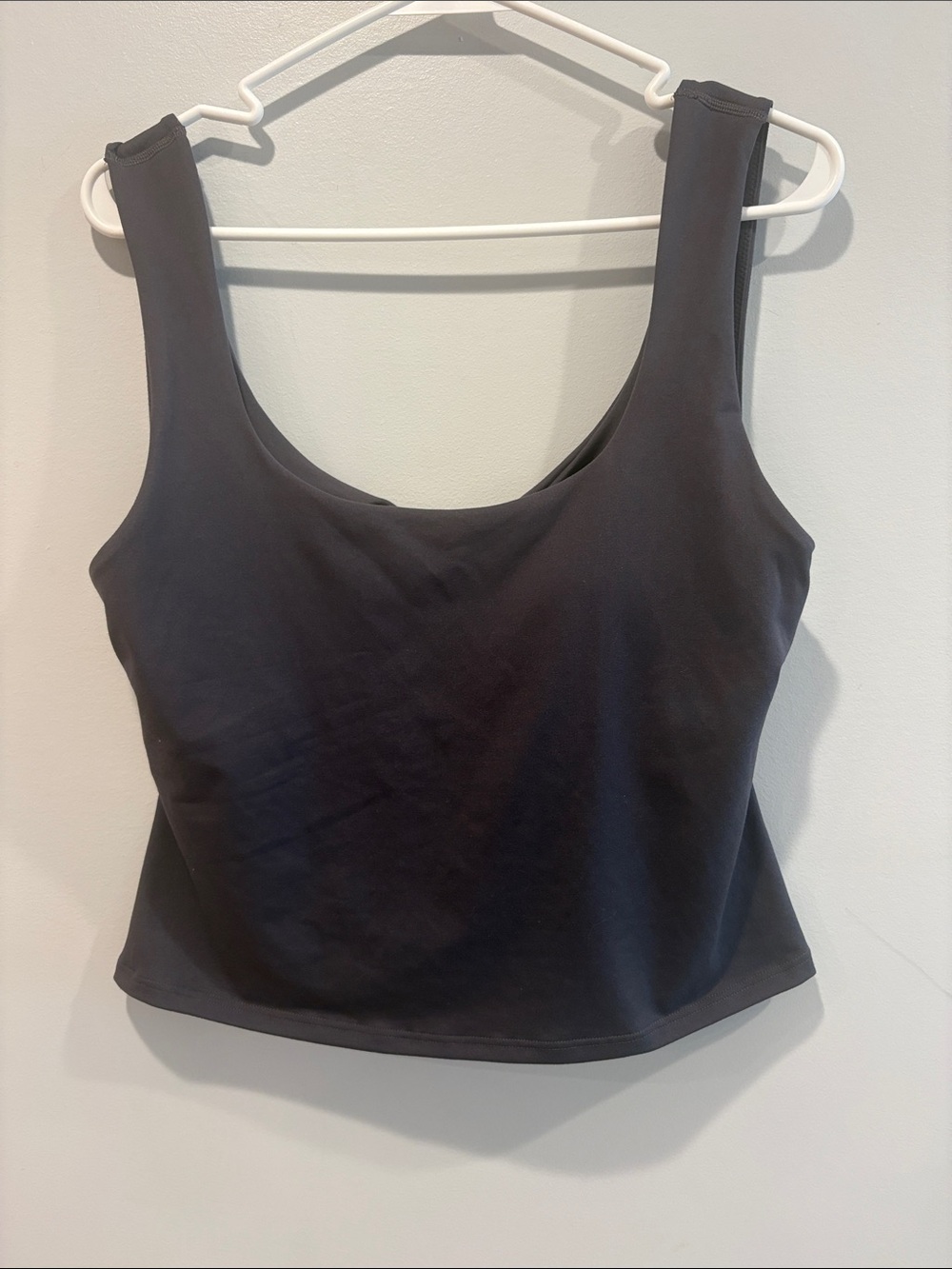 Fabletics Charcoal Scoop Neck Tank Top
